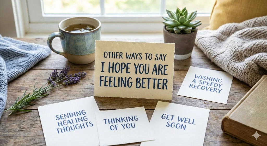 other ways to say i hope you are feeling better