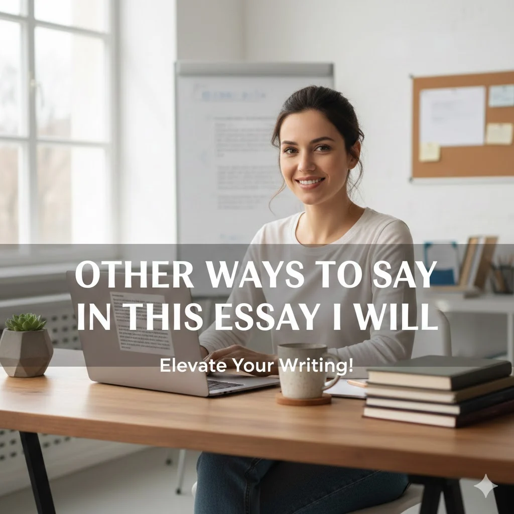 other ways to say in this essay i will