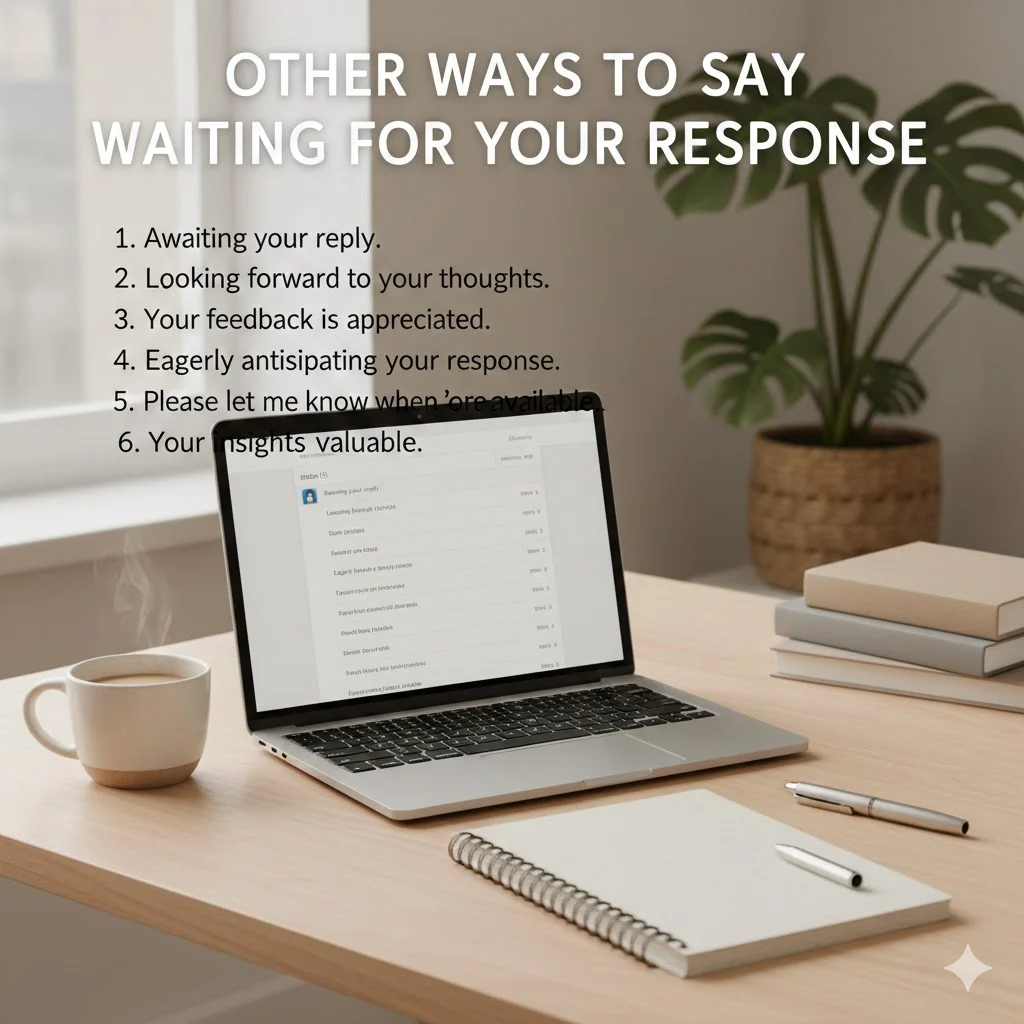 other ways to say waiting for your response