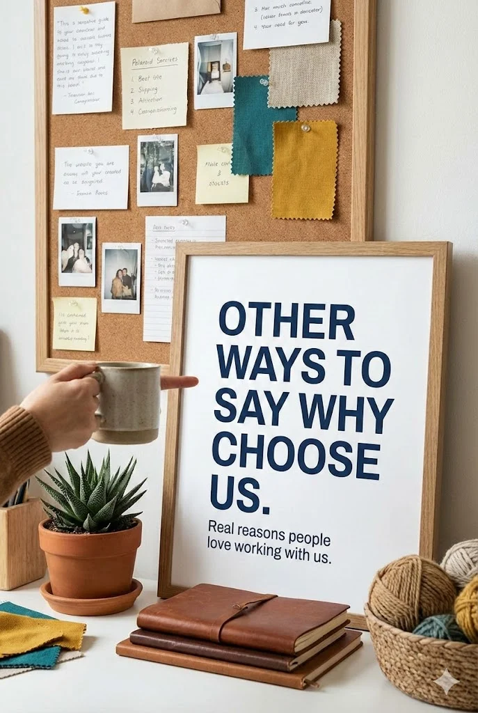 other ways to say why choose us