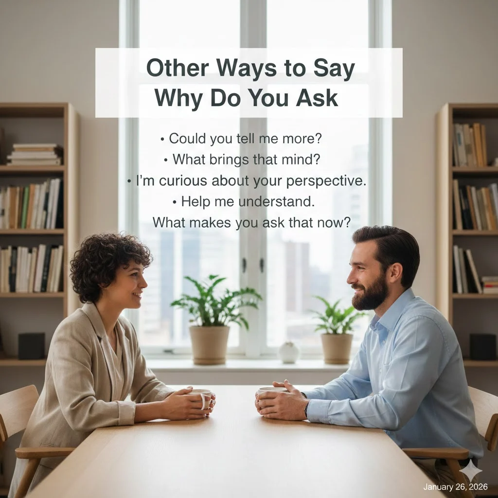 other ways to say why do you ask