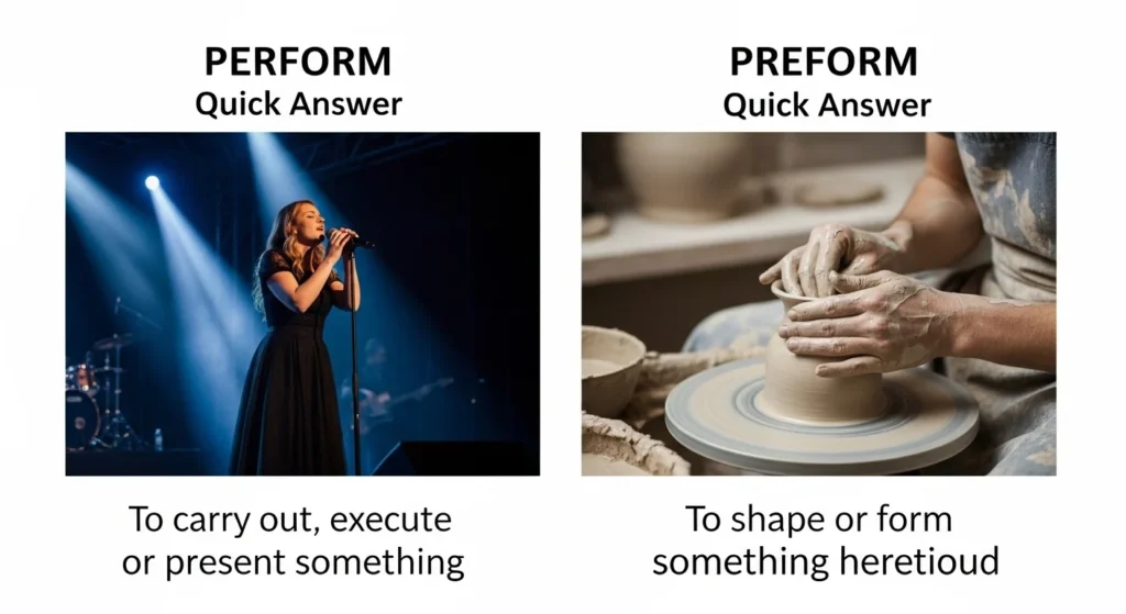 Preform or Perform