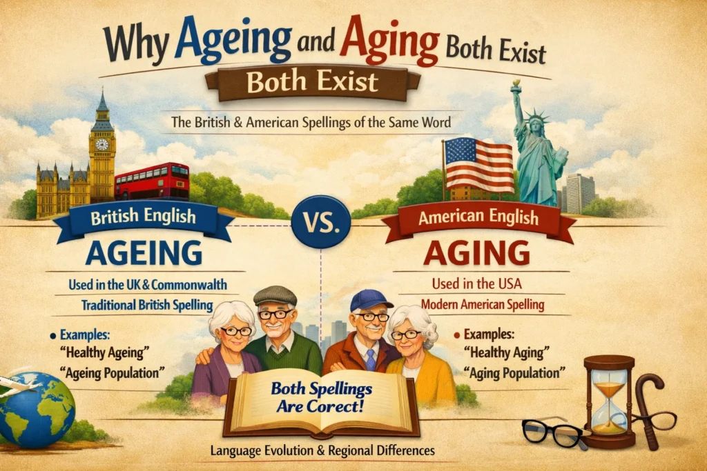 Why Ageing and Aging Both Exist