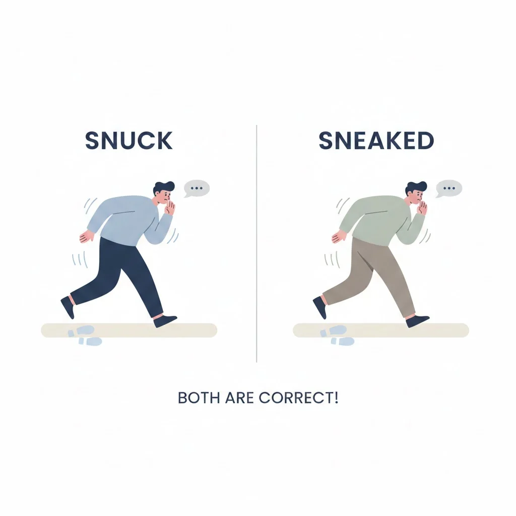 snuck or sneaked
