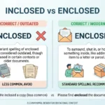 Inclosed vs Enclosed