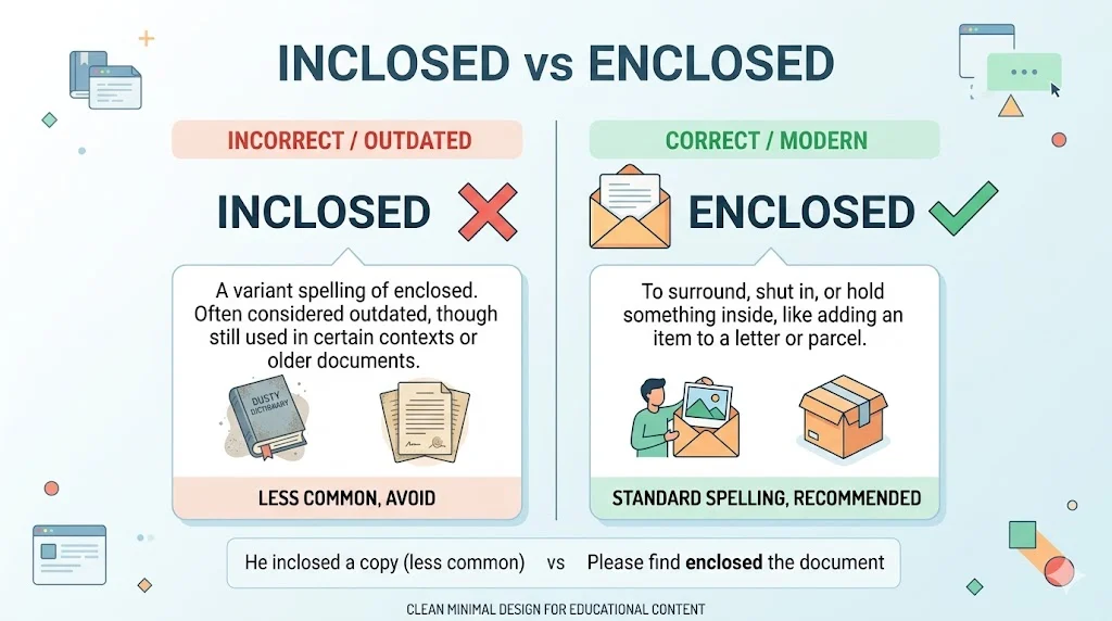 Inclosed vs Enclosed