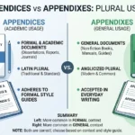 appendices vs appendixes