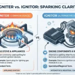 Ignitor vs Igniter: Meaning, Difference, Examples, and Correct Usage