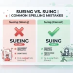 sueing vs suing