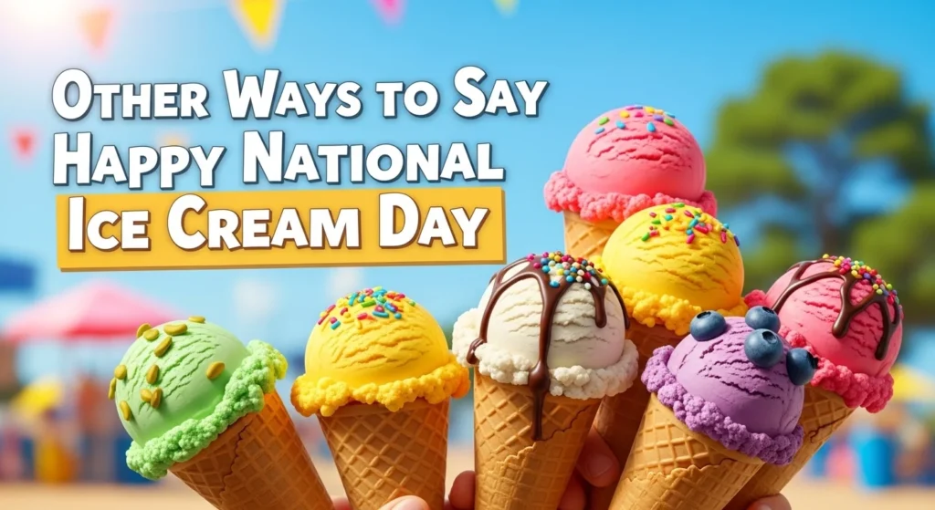 Other Ways to Say Happy National Ice Cream Day