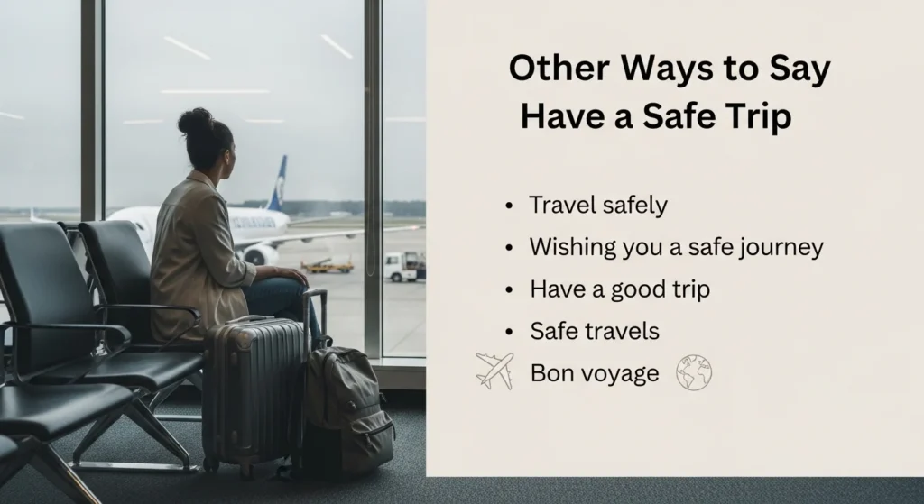 Other ways to say have a safe trip