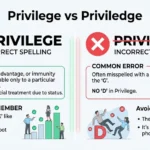 Privilege vs Priviledge