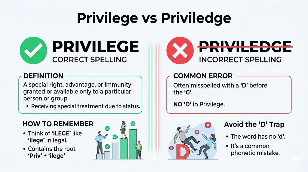 Privilege vs Priviledge