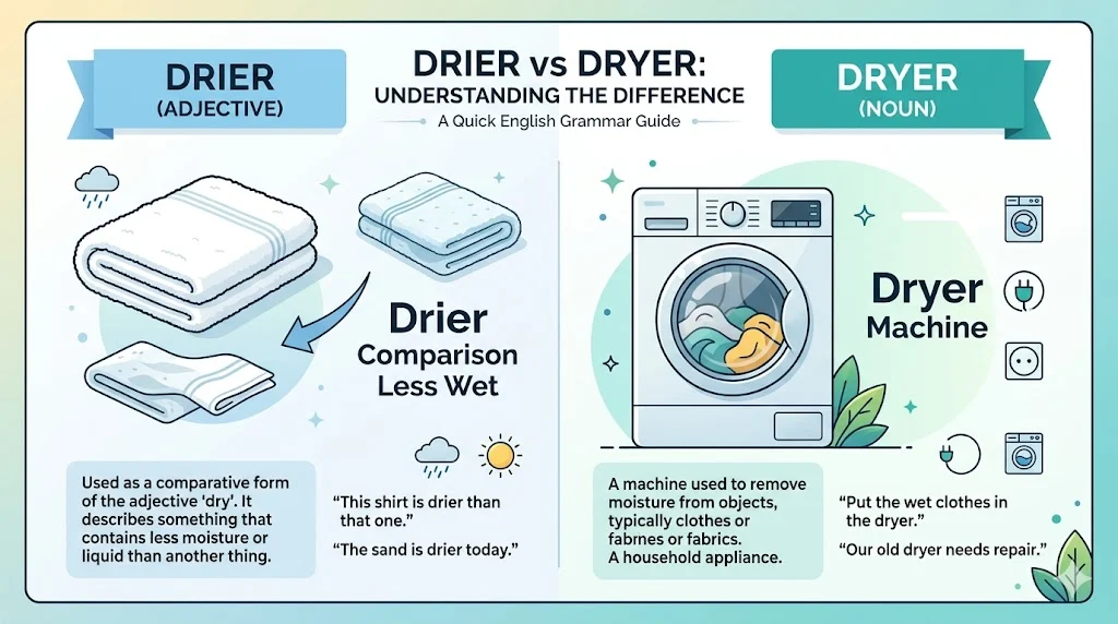 drier vs dryer