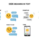idek meaning in text
