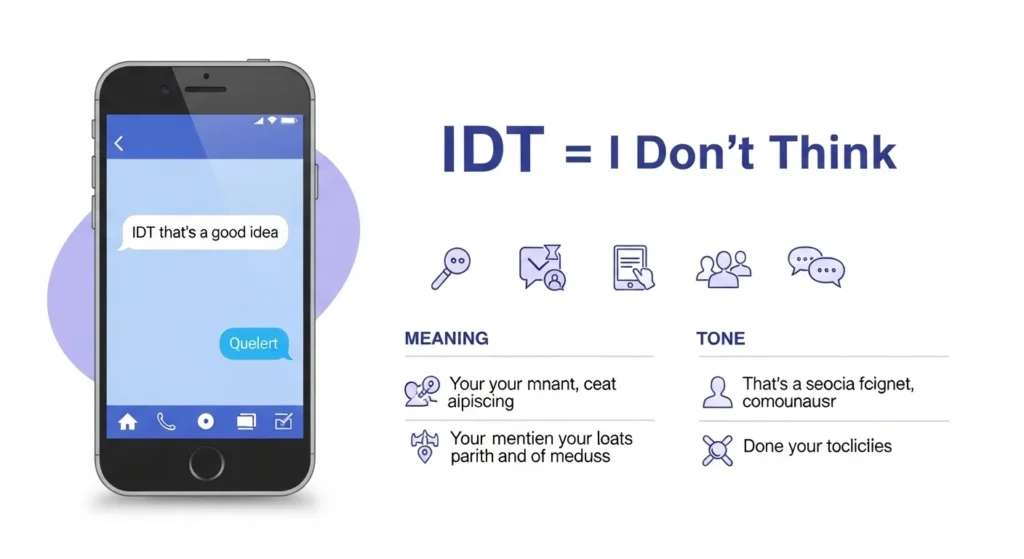 idt meaning in text