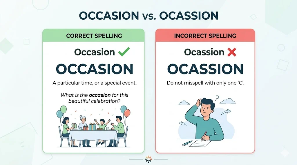 occasion vs ocassion