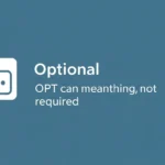 opt meaning in text