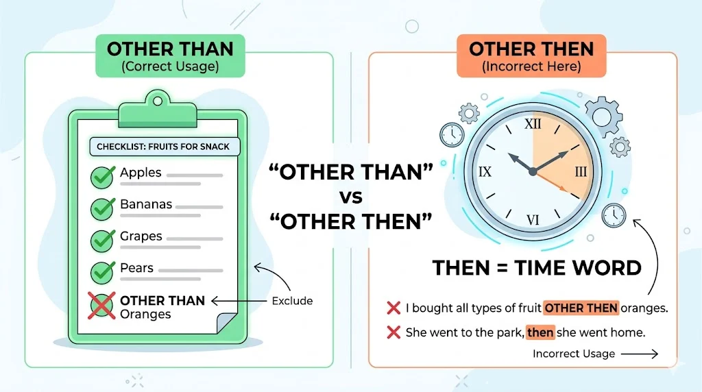 other than vs other then