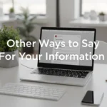 other ways to say for your information
