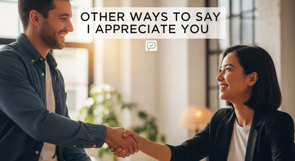 other ways to say i appreciate you