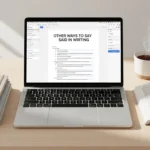 other ways to say said in writing