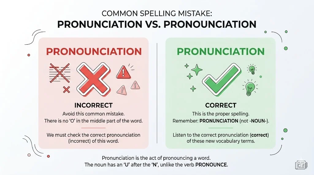pronounciation vs pronunciation