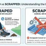 scraped vs scrapped