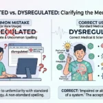 disregulated or dysregulated