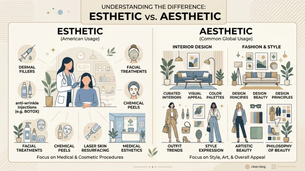 esthetic or aesthetic