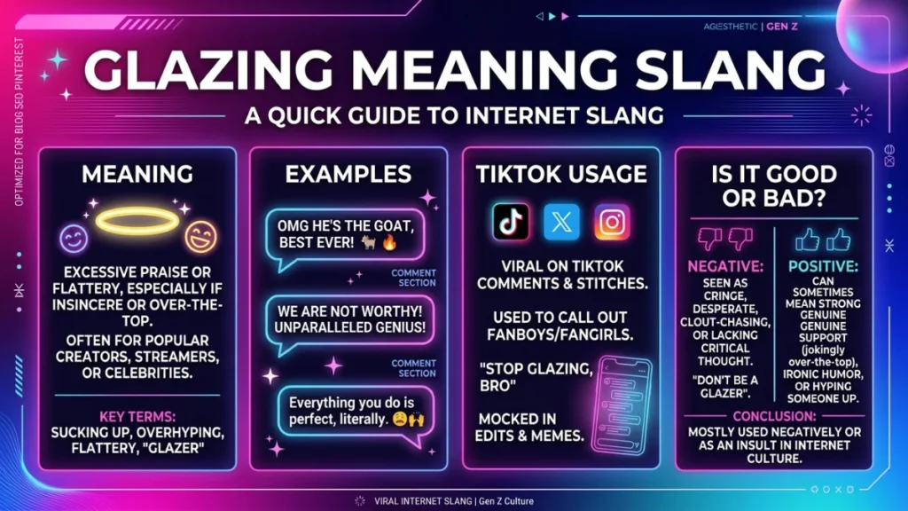 glazing meaning slang