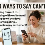 other ways to say cant wait