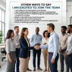 other ways to say i am excited to join the team