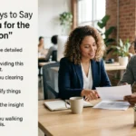 other ways to say thank you for the clarification