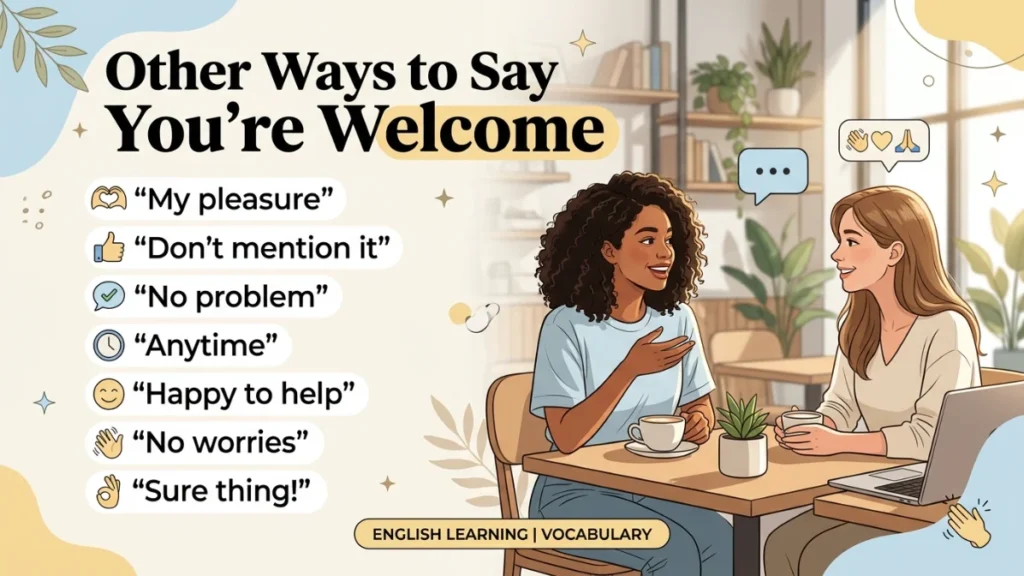 other ways to say youre welcome