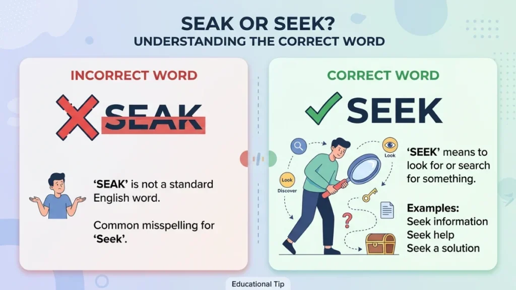 seak or seek