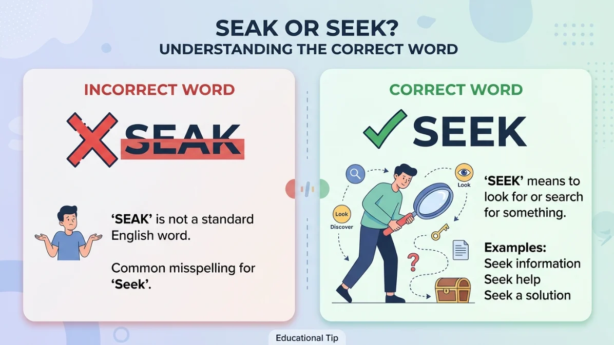 seak or seek