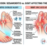 sesamoiditis or gout