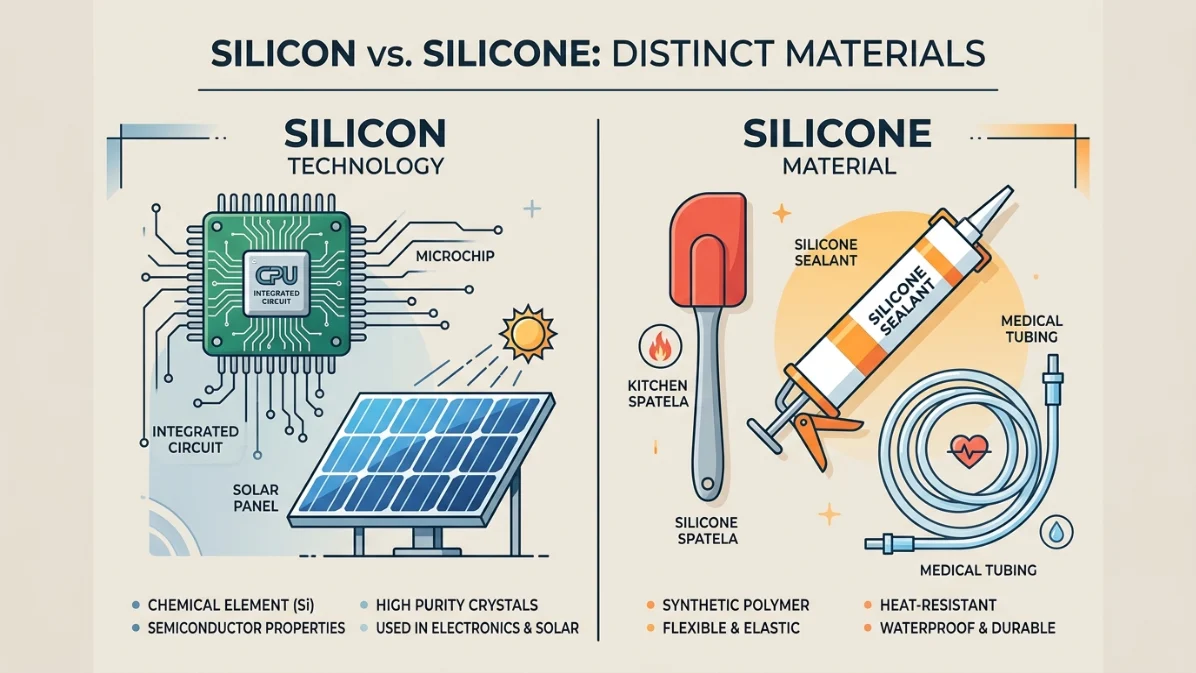 silicone or silicon