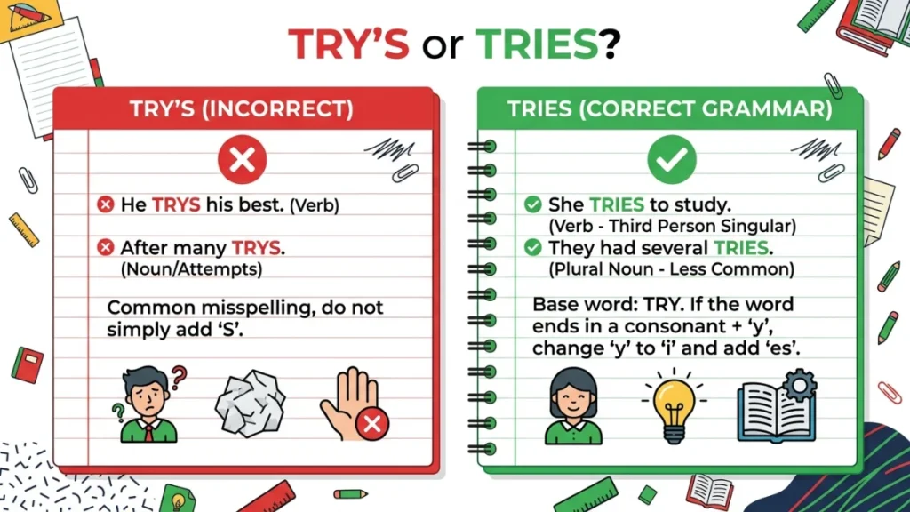 trys or tries