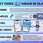 what does 67 mean in slang