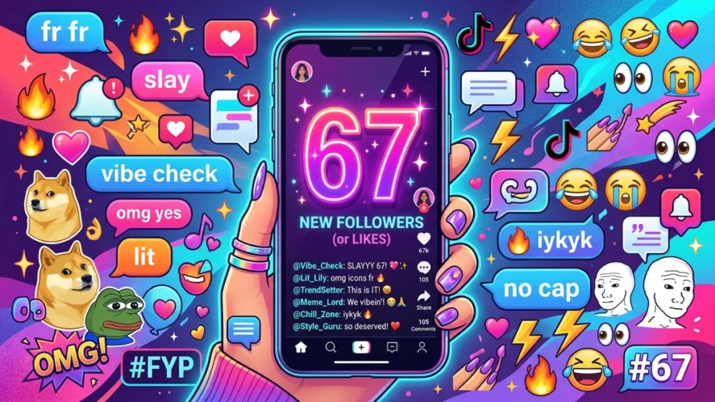 what does 67 mean slang