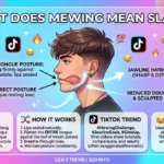 what does mewing mean slang