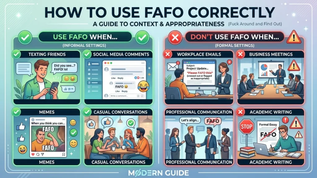 How to Use FAFO Correctly