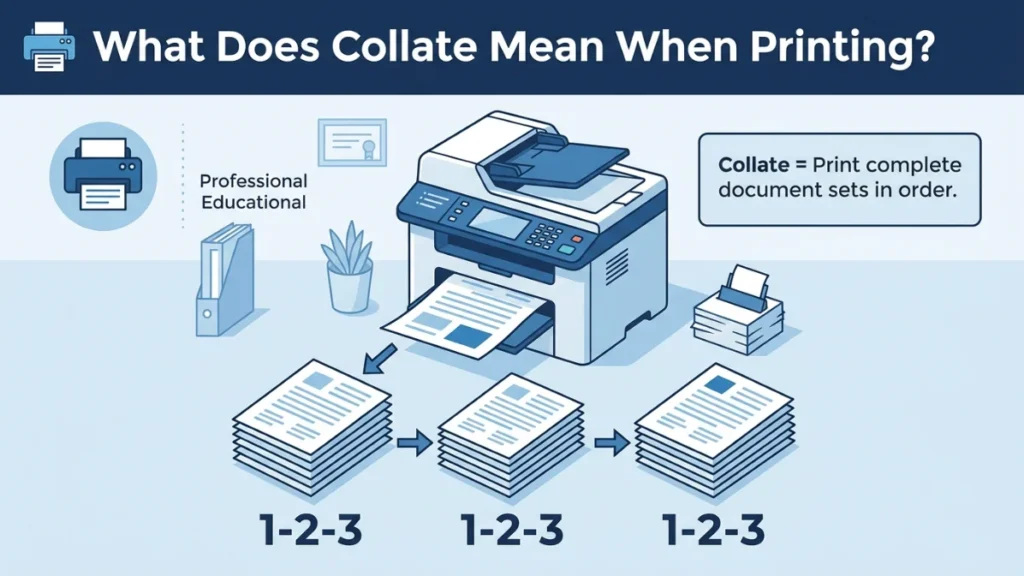 What Does Collate Mean When Printing