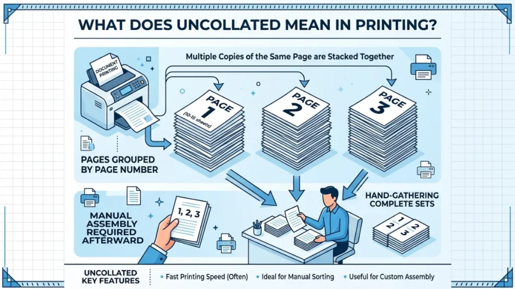 What Does Uncollated Mean in Printing
