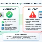 hilight or highlight