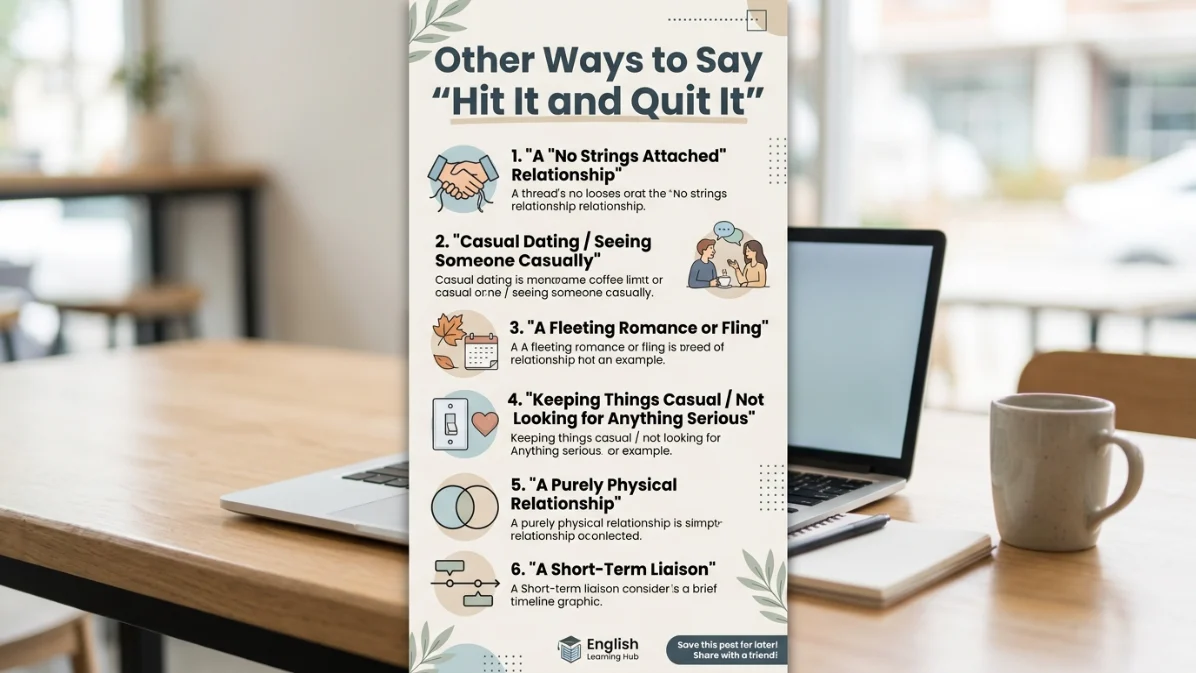 other ways to say hit it and quit it