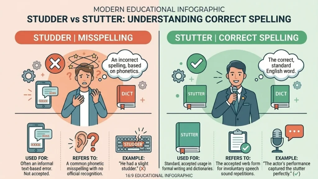 studder or stutter