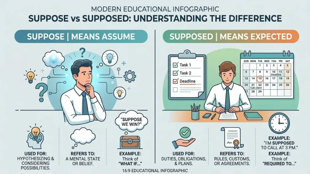 suppose or supposed
